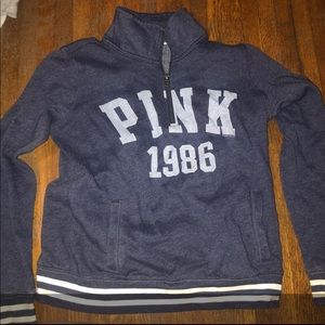 Pink quarter zip